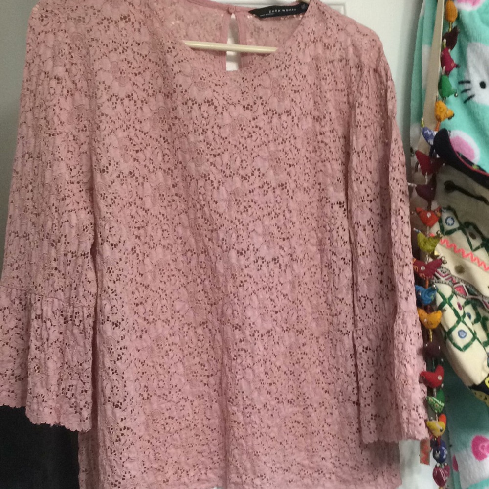 Floral blush blouse